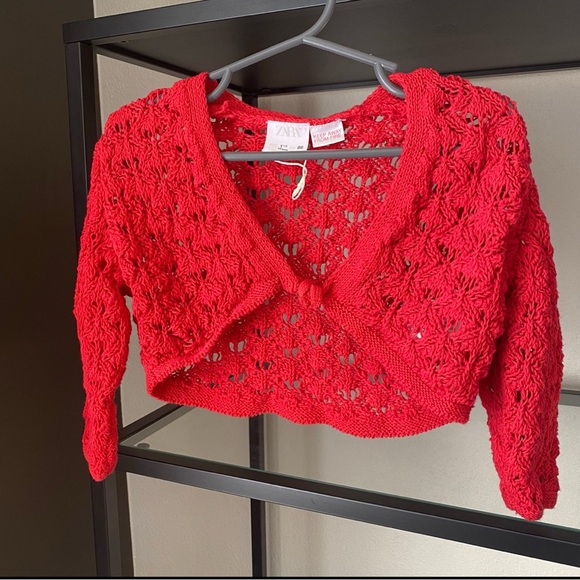 Zara Other - Zara Tie Front Knit Cardigan